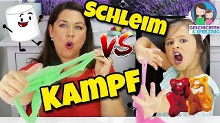 Gummy Slime vs Real Slime Marshmallow  Schleim Katastrophe 😂 Geschichten und Spielzeug [upl. by Attayek]