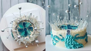 Frozen Elsa Cake  Birthday Cake Decorating Ideas for Girls  冰雪奇緣艾莎蛋糕 [upl. by Sucramej120]