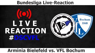 Arminia Bielefeld vs VFL Bochum  LIVEREACTION  Bundesliga 16 Spieltag [upl. by Ailimac374]