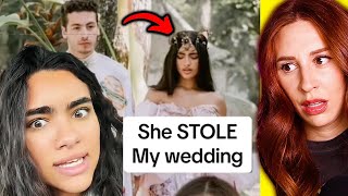 pull up a seat for this tiktok wedding drama  REACTION [upl. by Aylad]