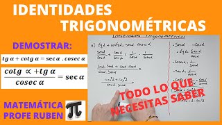 Cómo resolver identidades trigonométricas [upl. by Lisab975]