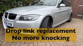 BMW e91 330d Replacing the front drop links no more knocking remapped more power 👍🏻 [upl. by Ymor]