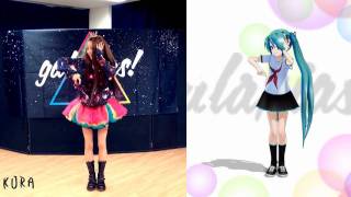 【いとくとらMMD 初音ミク】galaxias踊ってみたコラボoo♪ [upl. by Vaish374]