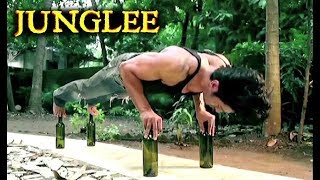 Vidyut Jamwal PushUps On Glass Bottles For Junglee Movie [upl. by Adella]