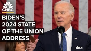 President Joe Biden delivers 2024 State of the Union address to Congress — 372024 [upl. by Ximenez]