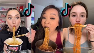 Eating Spicy Noodles Challenge🔥 — Tiktok Compilationchallenge [upl. by Appledorf]