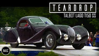 TALBOT LAGO T150 SS Teardrop Coupé 1937 Figoni amp Falaschi  Best of Show Louwman collection  SCC TV [upl. by Enimajneb]