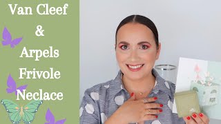 VAN CLEEF amp ARPERLS FRIVOLE MINI NECKLACE REVIEW COMPARISON VCA SWEET ALHAMBRA DIOR ROSE DES VENTS [upl. by Eimrej]