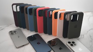 Every iPhone 15 SiliconeWoven Cases on All iPhone 15 Pro Colors [upl. by Lucias679]