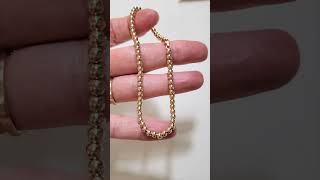 Chain Strung 14k Solid 4mm Yellow or Rose Gold Lobster Ball Bead Bracelet [upl. by Snashall]