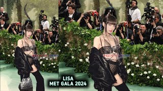 BLACKPINKs Lisa attends the 2024 Met Gala in New York [upl. by Santini126]