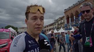 Hugo Hofstetter  Interview at the finish  Stage 18  Giro dItalia 2024 [upl. by Plato]