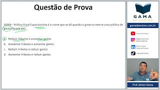 QUESTÃO 30009  POLÍTICA FISCAL CPA20 CEA AI ANCORD [upl. by Anelleh]