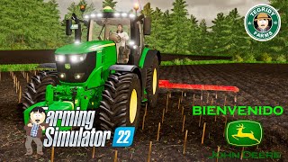 fs22  Compro mi primer tractor el John Deere 6R 250  Tegridy Farms Ep5 [upl. by Stelu]