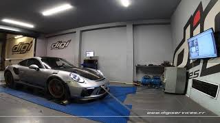 Porsche 991 GT3 RS 520cv PDK Reprogrammation Moteur  510cv Digiservices Paris 77 Dyno [upl. by Aurlie504]