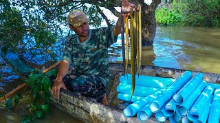 Eel Fishing  How To Catch amp Cook Eels  Eels Trap [upl. by Burchett113]