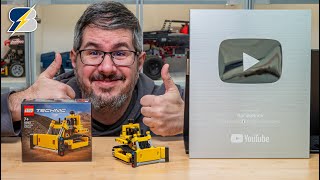 200k subs amp LEGO Technic 42163 Heavy Duty Bulldozer detailed building review [upl. by Asirb]