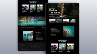 Responsive Travel Website Design Using HTML CSS amp JavaScript [upl. by Zadack705]