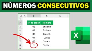 Crear una numeración automática en Excel como un Profesional [upl. by Akkina999]