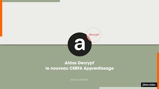 Le nouveau CERFA Apprentissage V10 [upl. by Ahouh138]