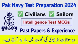 Pakistan navy Intelligence Test Preparation 2024  Pak navy Civilians and Sailors test Preparation [upl. by Iaria]