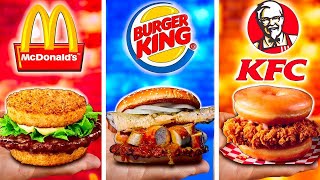 Repitió las hamburguesas más raras del mundo desde McDonalds  Burger King  KFC 2 por VANZAI [upl. by Eldnar182]