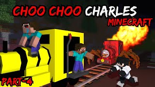 CHOO CHOO CHARLES IN MINECRAFT 😨  PART4  MINECRAFT HORROR STORY IN HINDI [upl. by Arhaz]