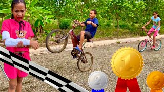 La Carrera en Bicicleta parte 4 🚲 🏆 [upl. by Neelav]