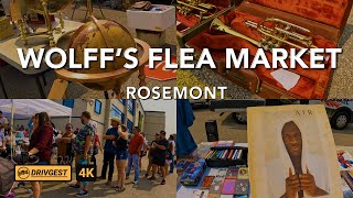 Wolffs Flea Market  Rosemont  4K Walk Tour  Drivgest [upl. by Hsaka]