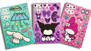 ASRM Play Decorate with Sticker Book Kuromi character asmr [upl. by Nyberg]