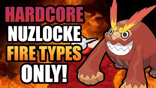 Pokemon White 2 Hardcore Nuzlocke  Fire Type Pokemon Only No items No overleveling [upl. by Annai]