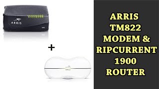 Comcast ARRIS Touchstone TM822G WiFi amp Cable Modem and Router for XFINITY Specs [upl. by Suivat]