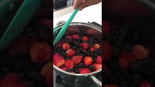 Fazendo uma geleia de frutas vermelhas Como você faz essa receita aí na sua casa [upl. by Otrebcire740]