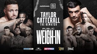 Josh Taylor Vs Jack Catterall 2 amp Undercard Weigh In [upl. by Nwahsir]