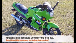 Kawasaki Ninja 250R GPX250R 19882007 Review  Specs History Riding Impressions [upl. by Lahsram]