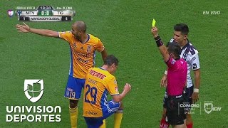 Tremenda entrada de Funes Mori sobre Nahuel y después Dueñas terminó empujando al árbitro [upl. by Aihtebat761]