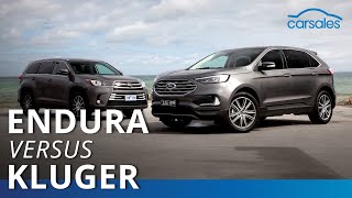 2019 Ford Endura Titanium v Toyota Kluger Grande Comparison  carsales [upl. by Jude586]