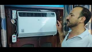 AC service at home In Hindi full window ac service LG dual inverter ac [upl. by Aekal]