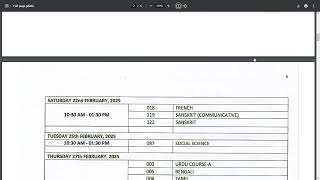 CBSE Secondary Education Board examination time table 2024 [upl. by Nyvlem]