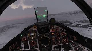 DCS Viggen 37 take off and laning in mountaint road [upl. by Benedicta]