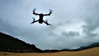 Flying Eachine E58 Drone in Strong Wind How to Use Calibration and Speed Settings to Fly in Wind [upl. by Ban]