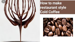 How To Make Cold Coffee  Cold Coffee Recipe by Zaras Cook Book [upl. by Atinid70]