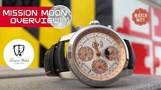 Towson Watch Company Mission Moon C1  ETA 7751 Mechanical Chronograph [upl. by Sirref291]