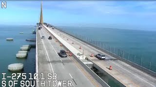 Sunshine Skyway Bridge Live Cam  Florida Live Cam  Florida Traffic Cam [upl. by Coop]