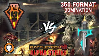 BATTLETECH Alpha Strike 350 Format  Domination  MAR 7 2024 [upl. by Melisande362]