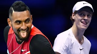 Crazy Kyrgios vs Cold Sinner  Tennis Most BIZARRE Circus ft Angry Umpire [upl. by Amandy196]