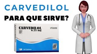 CARVEDILOL que es y para que sirve carvedilol como tomar carvedilol 625 mg [upl. by Carmel]