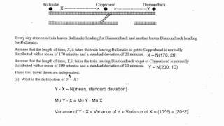 Practice Combining Normally Distributed Random Variables [upl. by Ham]