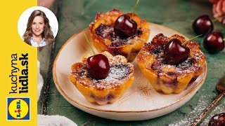 Čerešňové mini clafoutis 🍒  Veronika Bušová  Kuchyňa Lidla [upl. by Mora]