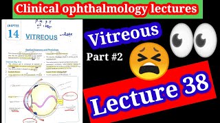 Disorders of vitreous Vitreous clinical Ophthalmology lectures 38 part 2structure of vitreous [upl. by Samaria435]